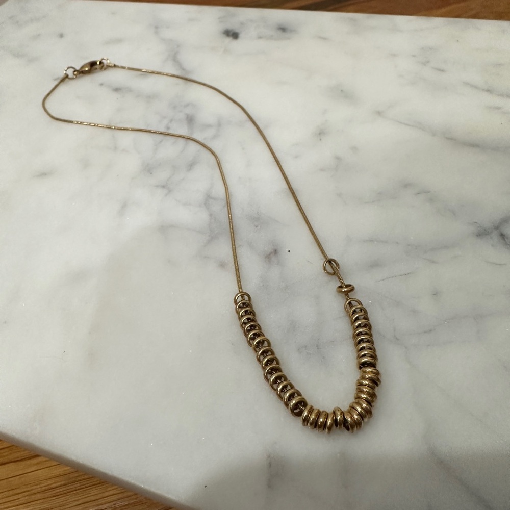 Vintage Gold Plated Necklace - 8”